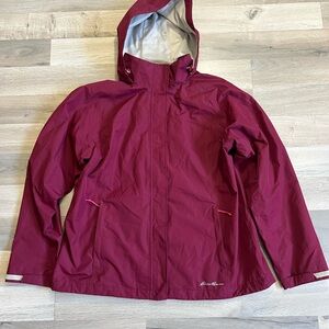Eddie Bauer Maroon Hooded Jacket size XL